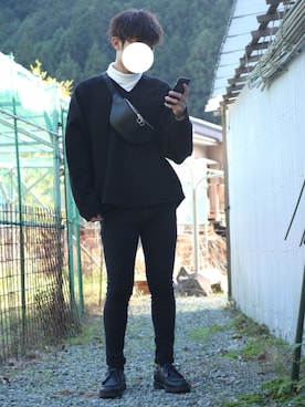 「STUDIOUS（ステュディオス）のアイテム（レッグウェア）」を使った、ゆーとさん（メンズ・171cm）の秋コーディネート