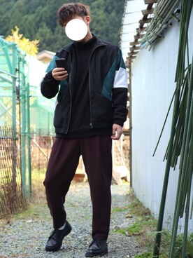 「STUDIOUS（ステュディオス）のアイテム（スウェット）」を使った、ゆーとさん（メンズ・171cm）の冬コーディネート