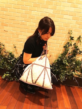 「accommode」｜「アイテム（アクセサリー）」を使った、D.moeさん（レディース・150cm）の夏コーディネート