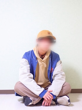 「Carhartt（カーハート）のカーハート ストラップバックキャップ ODESSA  CHARHARTT（キャップ）」を使った、シンクローさん（メンズ・178cm）の冬コーディネート