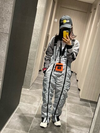 X-girl（エックスガール）の「#1 FLIGHT OVERALLS（つなぎ