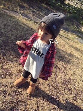 Rico's♡さん（キッズ・90cm）の冬コーディネート