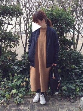 「CONVERSE（コンバース）のconverse（コンバース） ALL STAR OX（オールスターOX）（スニーカー）」を使った、Rico's♡さん（レディース・152cm）の冬コーディネート