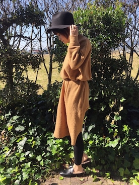 「3can4on（サンカンシオン）のアイテム（帽子）」を使った、Rico's♡さん（レディース・152cm）の秋コーディネート
