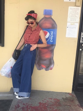 「SAVOY（サボイ）のアイテム」を使った、ayさん（レディース・165cm）の秋コーディネート