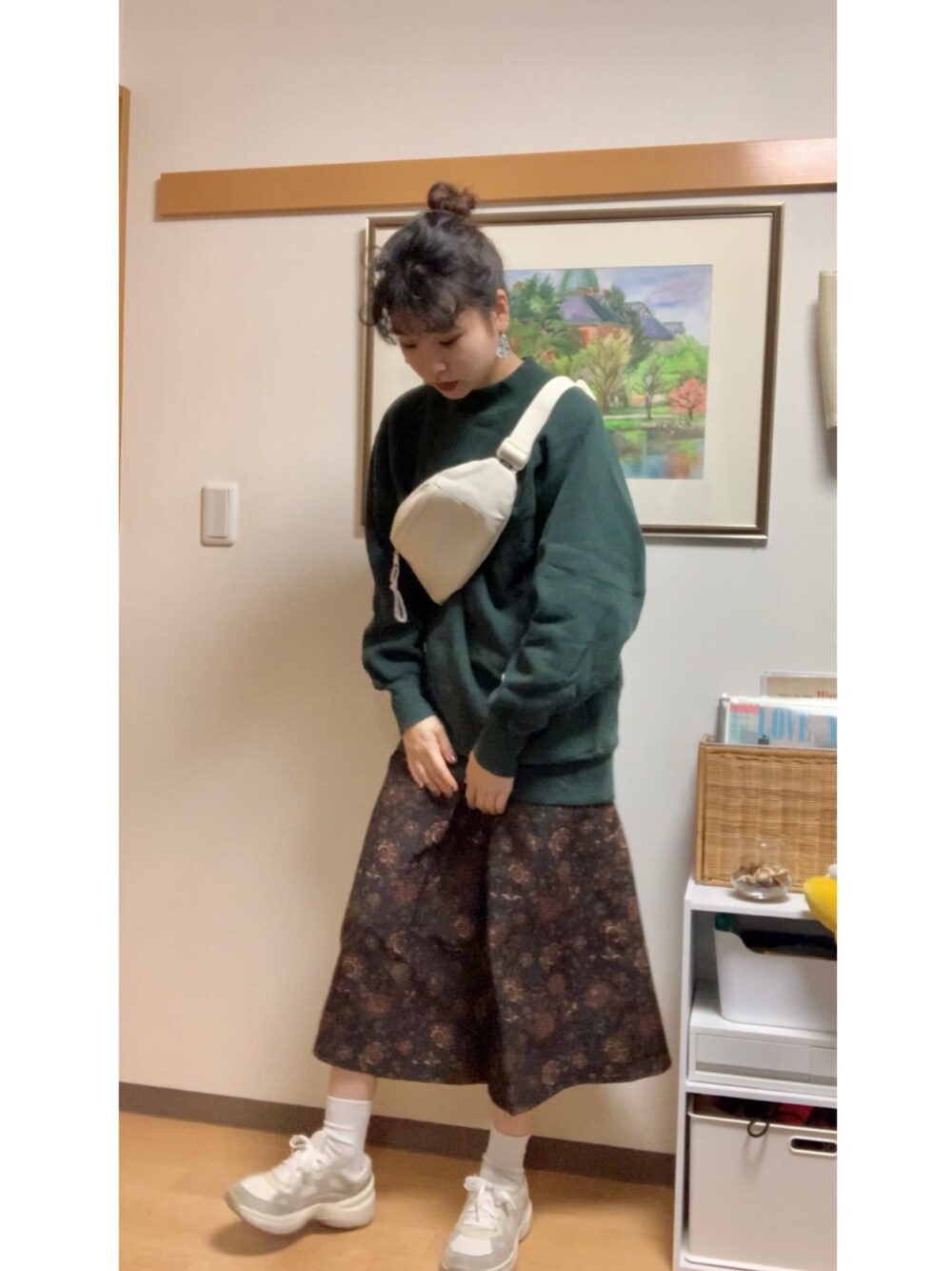 GAPのボディバッグ/ウエストポーチを使った人気ファッション