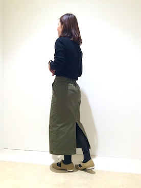 「フラットパンプス」｜ORTR 神戸 マルイ店さん（レディース・163cm）の冬コーディネート