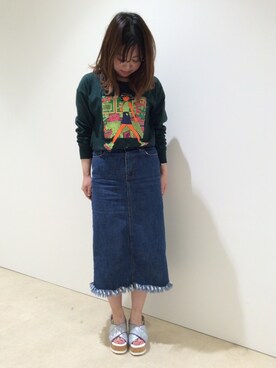 「シルバーサンダル」｜ORTR 神戸 マルイ店さん（レディース・163cm）の春コーディネート