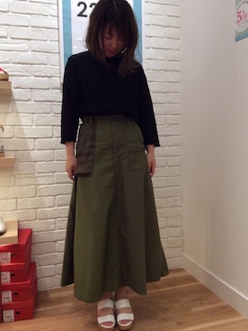 「コルクヒール」｜ORTR 神戸 マルイ店さん（レディース・163cm）の春コーディネート