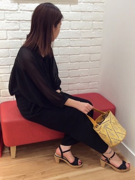 「コルクヒール」｜ORTR 神戸 マルイ店さん（レディース・163cm）の春コーディネート