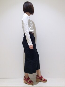 「コルクヒール」｜ORTR 神戸 マルイ店さん（レディース・163cm）の春コーディネート