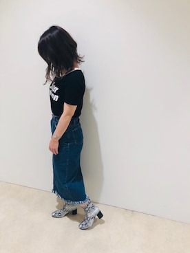 「フリンジスカート」｜ORTR 神戸 マルイ店さん（レディース・163cm）の秋コーディネート