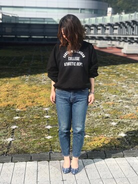 「スエット」｜「アイテム（パンプス）」を使った、ORTR 神戸 マルイ店さん（レディース・163cm）の秋コーディネート