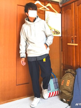 「CONVERSE（コンバース）のCONVERSE (コンバース）　JACK PURCELL　ジャックパーセル　（スニーカー）」を使った、り ょ うさん（メンズ・165cm）の夏コーディネート