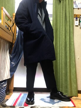 BLUE BLUE JAPANのモッズコートを使った人気ファッション