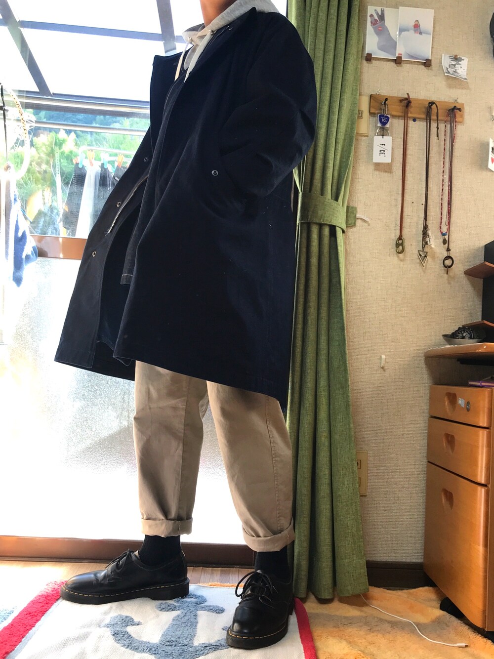 BLUE BLUE JAPANのモッズコートを使った人気ファッション