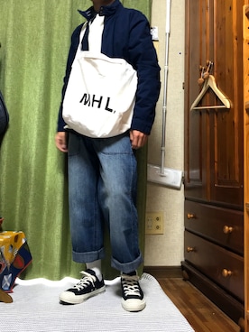 「GAP（ギャップ）のアイテム（ブルゾン）」を使った、り ょ うさん（メンズ・165cm）の冬コーディネート