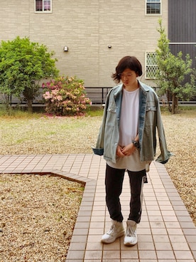 「Article Number（アーティクル ナンバー）のアイテム」を使った、Daiki Takayamaさん（メンズ・166cm）の春コーディネート