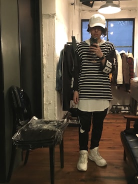 「Article Number（アーティクル ナンバー）のアイテム」を使った、Daiki Takayamaさん（メンズ・166cm）の春コーディネート