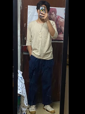 「Two Moon（トゥームーン）のアイテム」を使った、Kin nnnnさん（メンズ・170cm）の春コーディネート