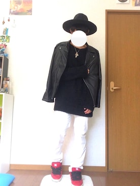 「jiggys shop（ジギーズショップ）のアイテム（トップス）」を使った、ごーど(G-Iggy)さん（メンズ・175cm・10代）の冬コーディネート