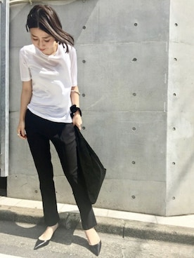 「NINA RICCI（ニナリッチ）のアイテム」を使った、MIKAさん（レディース・160cm）の春コーディネート