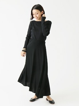 「TOTEME（トーテム）のアイテム」を使った、MIKAさん（レディース・160cm）の春コーディネート