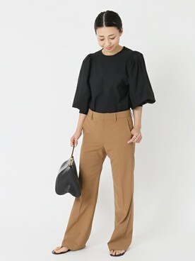 「VICINI（ヴィッチーニ）のアイテム」を使った、MIKAさん（レディース・160cm）の春コーディネート