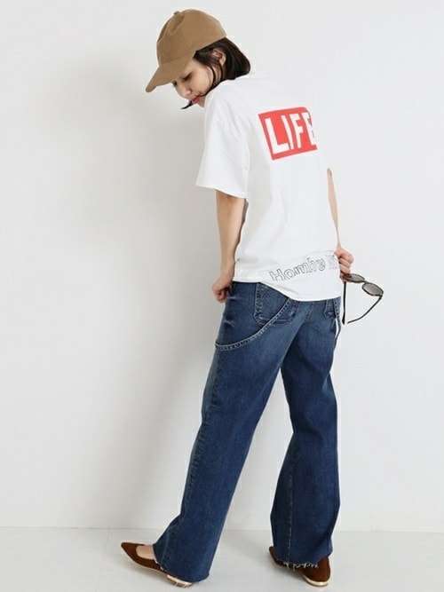 HOMBRE NINO バックプリントLIFE Tシャツ Hombre Nino（オンブレニーニョ）の「・HOMBRE NINO バックプリント