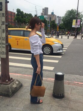 「SAINT LAURENT PARIS（サンローランパリ）のアイテム」を使った、satocoさん（レディース・165cm）の夏コーディネート
