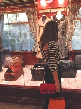 「SAINT LAURENT PARIS（サンローランパリ）のアイテム」を使った、satocoさん（レディース・165cm）の夏コーディネート