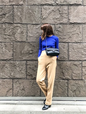 「DRIES VAN NOTEN（ドリスヴァンノッテン）のアイテム（シューズ）」を使った、satocoさん（レディース・165cm）の秋コーディネート