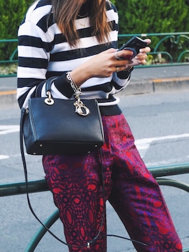 「DRIES VAN NOTEN（ドリスヴァンノッテン）のアイテム（パンツ）」を使った、satocoさん（レディース・165cm）の冬コーディネート