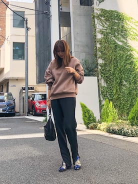 「DRIES VAN NOTEN（ドリスヴァンノッテン）のアイテム（シューズ）」を使った、satocoさん（レディース・165cm）の秋コーディネート