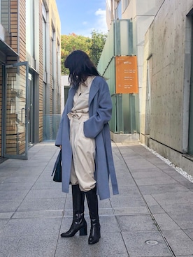 「DRIES VAN NOTEN（ドリスヴァンノッテン）のアイテム（シューズ）」を使った、satocoさん（レディース・165cm）の秋コーディネート
