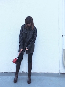 「DRIES VAN NOTEN（ドリスヴァンノッテン）のアイテム（シューズ）」を使った、satocoさん（レディース・165cm）の春コーディネート