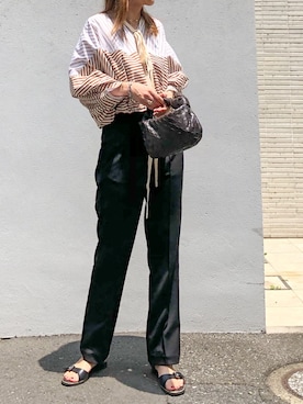 「GIVENCHY（ジバンシイ）のアイテム」を使った、satocoさん（レディース・165cm）の夏コーディネート