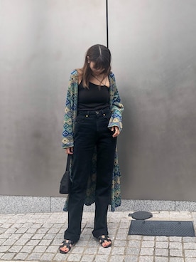 「DRIES VAN NOTEN（ドリスヴァンノッテン）のアイテム（ジャケット/アウター）」を使った、satocoさん（レディース・165cm）の夏コーディネート