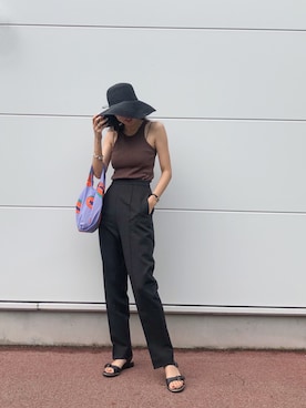 「GIVENCHY（ジバンシイ）のアイテム」を使った、satocoさん（レディース・165cm）の夏コーディネート