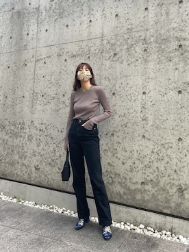 「PRADA（プラダ）のアイテム」を使った、satocoさん（レディース・165cm）の秋コーディネート