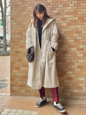 「DRIES VAN NOTEN（ドリスヴァンノッテン）のアイテム（パンツ）」を使った、satocoさん（レディース・165cm）の冬コーディネート