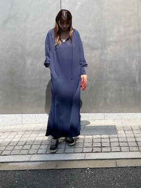 「DRIES VAN NOTEN（ドリスヴァンノッテン）のアイテム（バッグ）」を使った、satocoさん（レディース・165cm）の春コーディネート