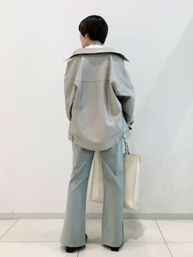 「黒髪」｜「アイテム（ブルゾン）」を使った、MATSUさん（レディース・158cm）の冬コーディネート