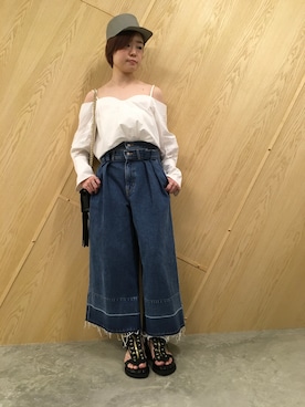 「mame（マメ）のアイテム（トップス）」を使った、MIDWEST FUJIIさん（レディース・160cm）の春コーディネート