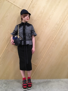 「ELVIO ZANON（エルビオザノン）のアイテム」を使った、MIDWEST FUJIIさん（レディース・160cm）の春コーディネート