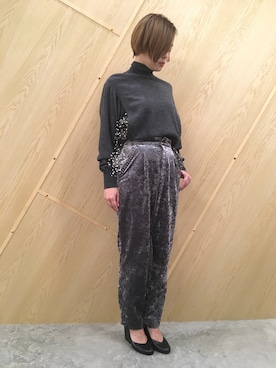 「PONTI（ポンティ）のアイテム」を使った、MIDWEST FUJIIさん（レディース・160cm）の秋コーディネート