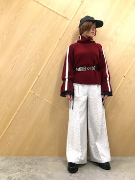 「PONTI（ポンティ）のアイテム」を使った、MIDWEST FUJIIさん（レディース・160cm）の秋コーディネート