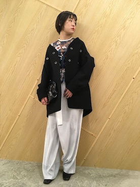 「mame（マメ）のアイテム（トップス）」を使った、MIDWEST FUJIIさん（レディース・160cm）の秋コーディネート