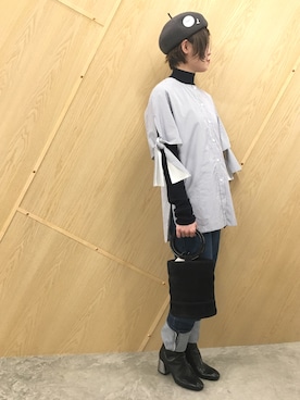 「RITO（リト）のアイテム」を使った、MIDWEST FUJIIさん（レディース・160cm）の秋コーディネート