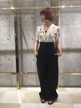 「mame（マメ）のアイテム（トップス）」を使った、MIDWEST FUJIIさん（レディース・160cm）の冬コーディネート